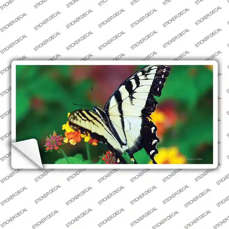 LP-11236s-XL Butterfly Black & White Novelty Sticker Decal - Extra Large