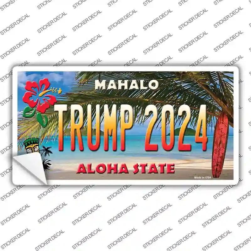 LP-12226s-S Trump 2024 Hawaii Novelty Sticker Decal - Small