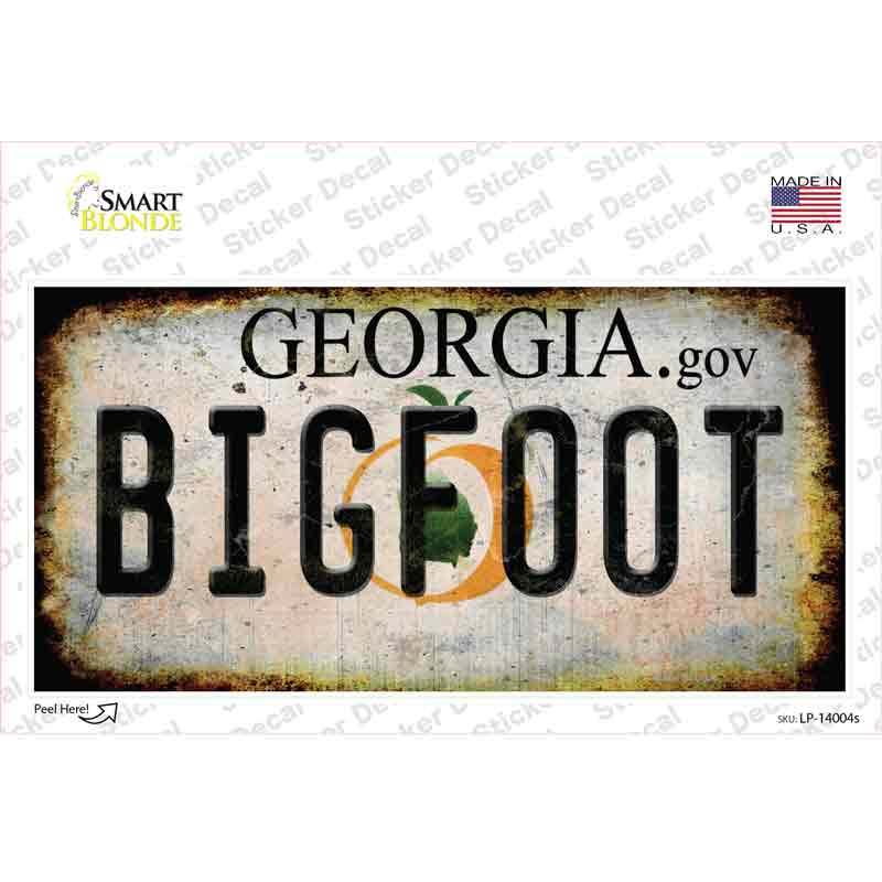 LP-14004s-M Bigfoot Georgia Novelty Sticker Decal - Medium