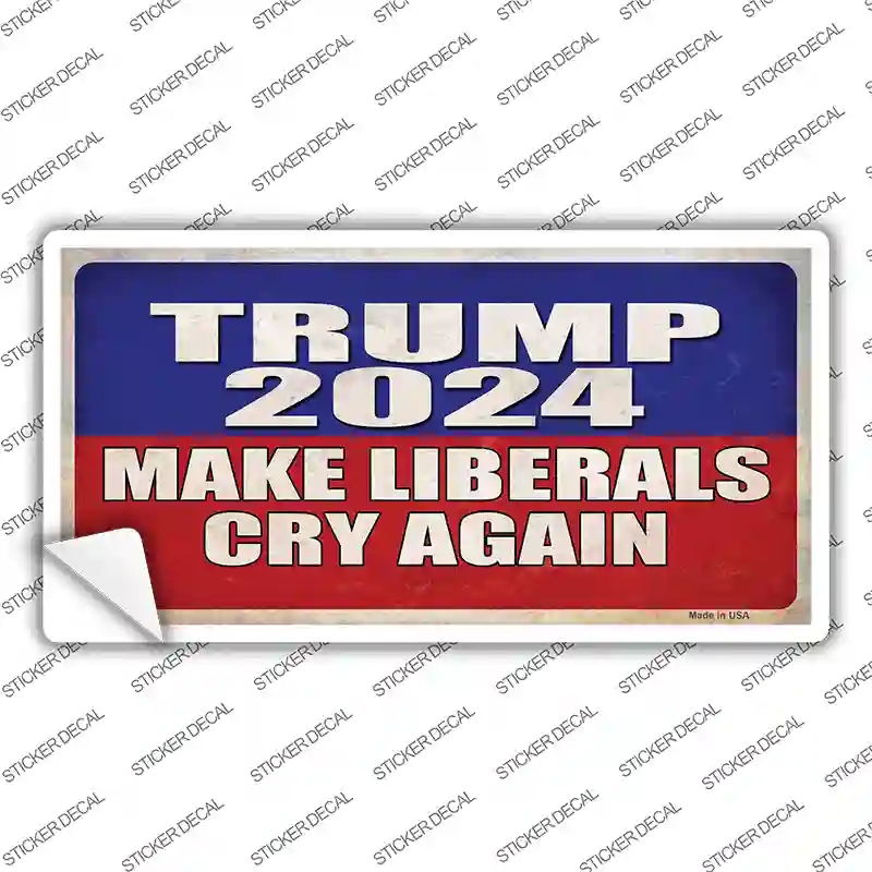 LP-12516s-L Trump Make Liberals Cry Again Novelty Sticker Decal - Large