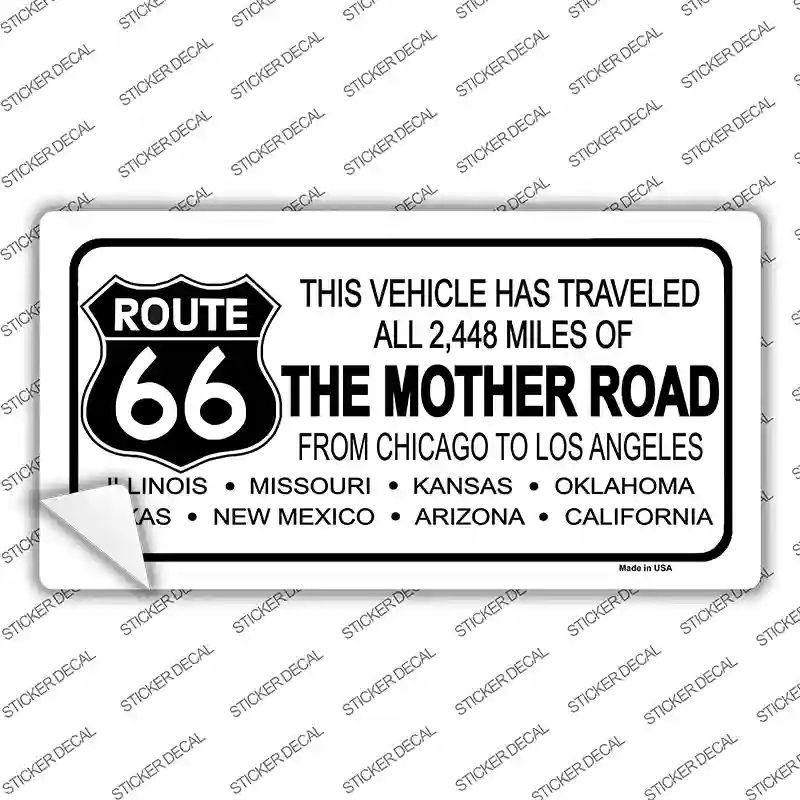 LP-1259s-S Route 66 Main Cities Novelty Sticker Decal - Small