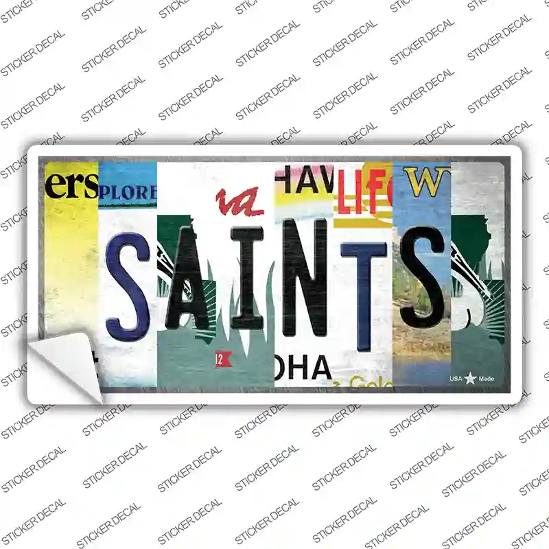LP-13164s-XL Saints Strip Art Novelty Sticker Decal - Extra Large