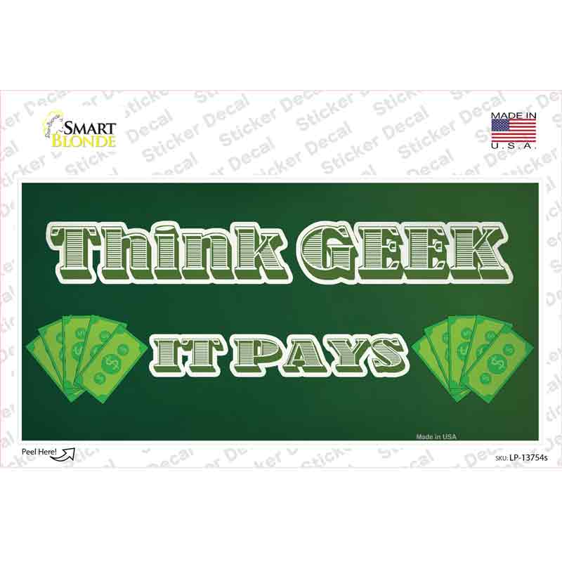 LP-13754s-M Think Geek Novelty Sticker Decal - Medium