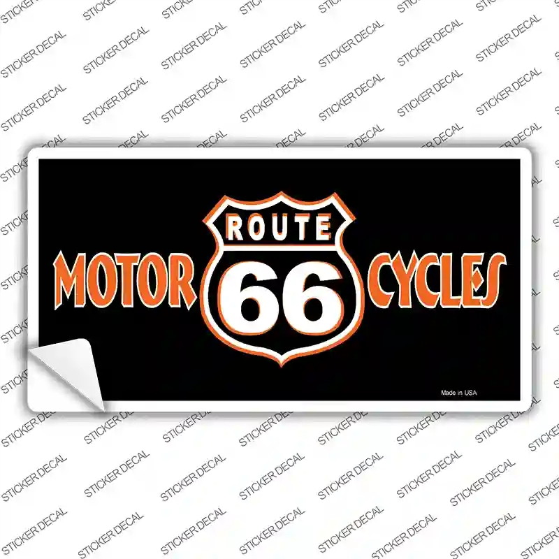 LP-1258s-XL Route 66 Motorcycles Novelty Sticker Decal - Extra Large