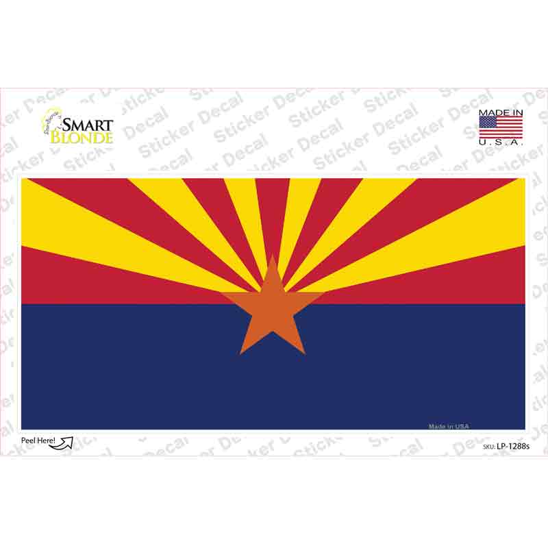 LP-1288s-M Arizona Small Star Novelty Sticker Decal - Medium