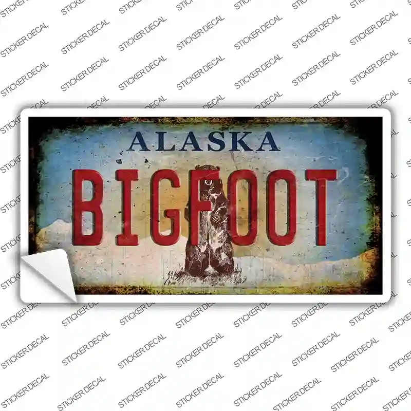 LP-13999s-S Bigfoot Alaska Novelty Sticker Decal - Small