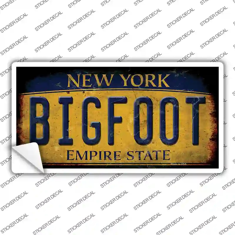 LP-14022s-S Bigfoot   York Novelty Sticker Decal - Small