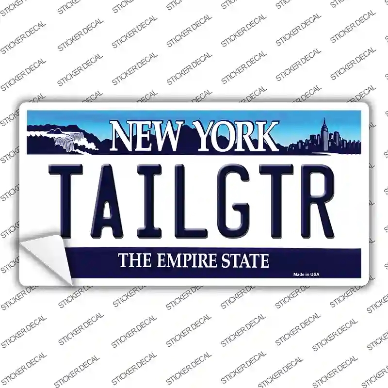LP-3684s-S Tailgtr   York Novelty Sticker Decal - Small