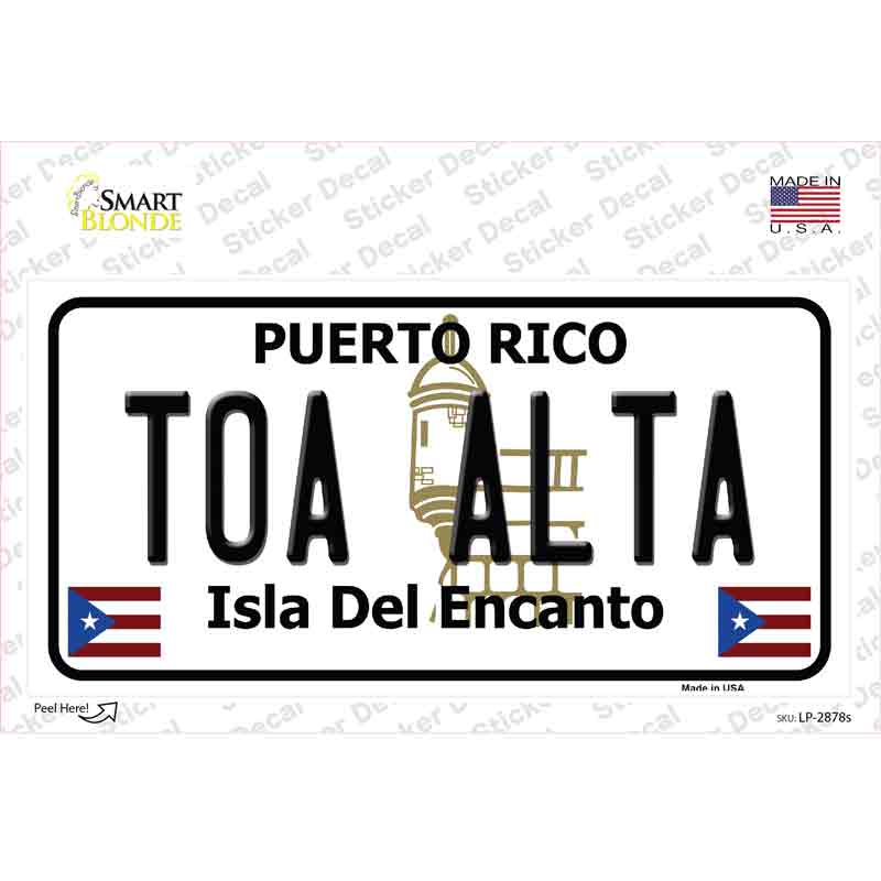 LP-2878s-M Toa Alta Puerto Rico Novelty Sticker Decal - Medium