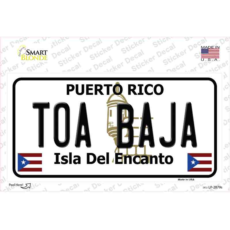 LP-2879s-M Toa Baja Puerto Rico Novelty Sticker Decal - Medium