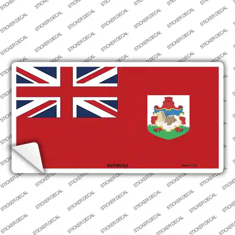 LP-3973s-L Bermuda Flag Novelty Sticker Decal - Large