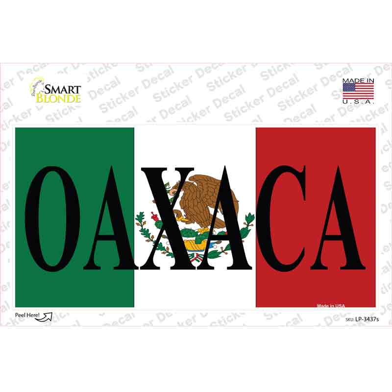 LP-3437s-M Oaxaca Novelty Sticker Decal - Medium