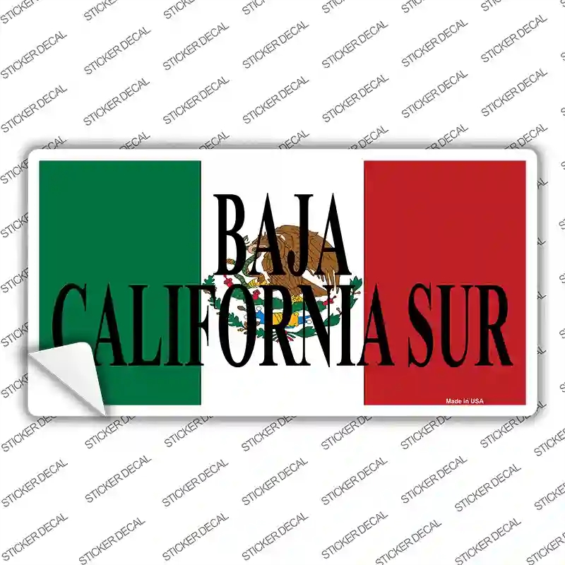 LP-3450s-S Baja California Sur Background Novelty Sticker Decal - Small