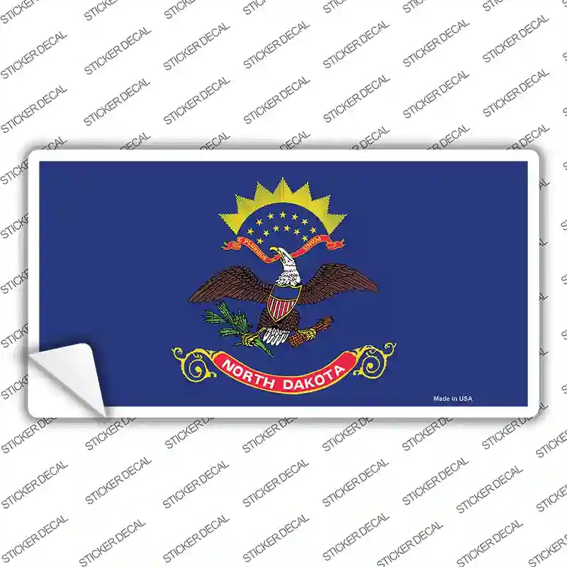 LP-3595s-S North Dakota State Flag Novelty Sticker Decal - Small