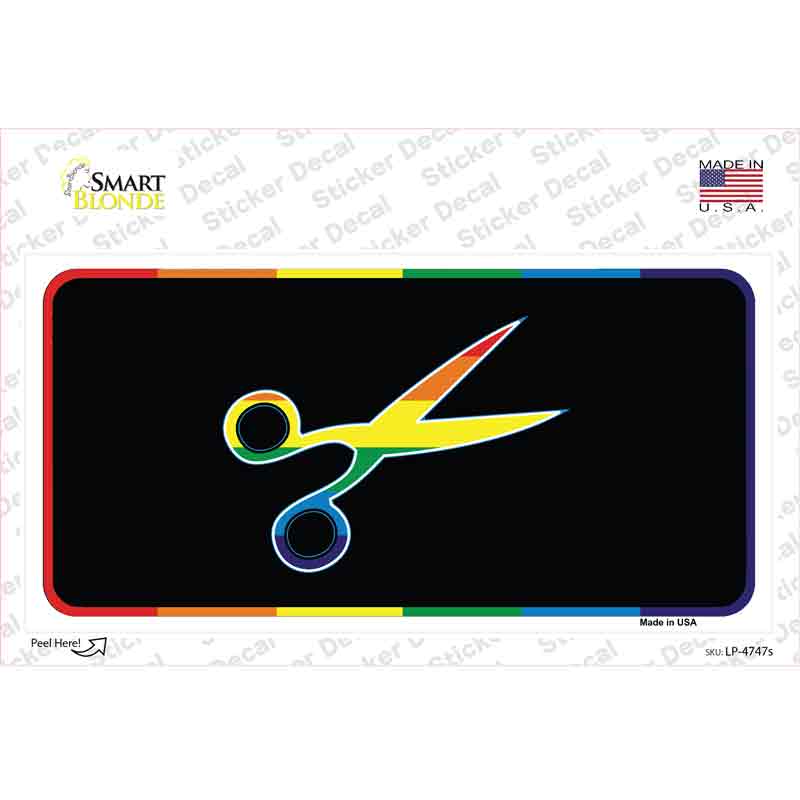 LP-4747s-M Scissors Novelty Sticker Decal - Medium