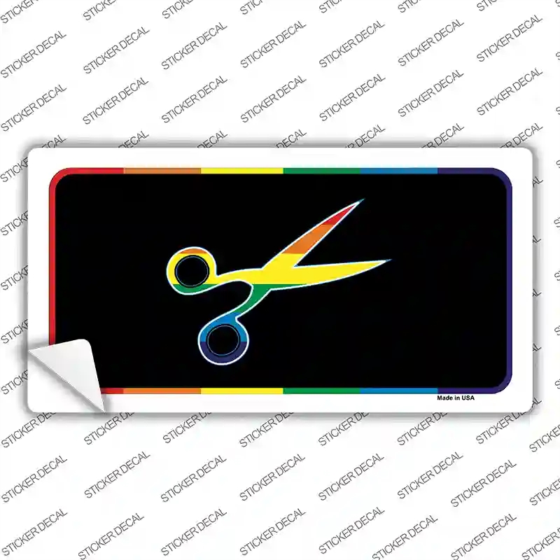 LP-4747s-S Scissors Novelty Sticker Decal - Small