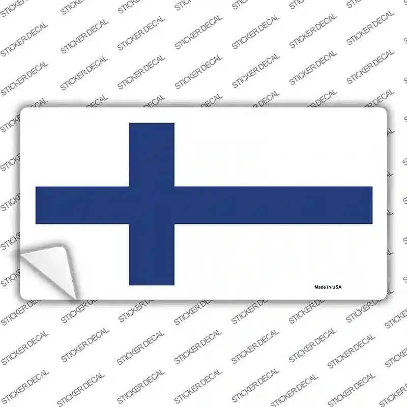 LP-480s-S Finland Flag Novelty Sticker Decal - Small