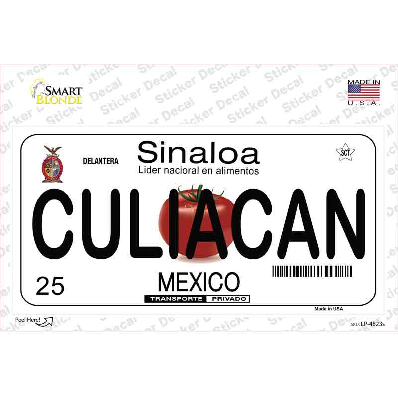 LP-4823s-M Culiacan Mexico Novelty Sticker Decal - Medium