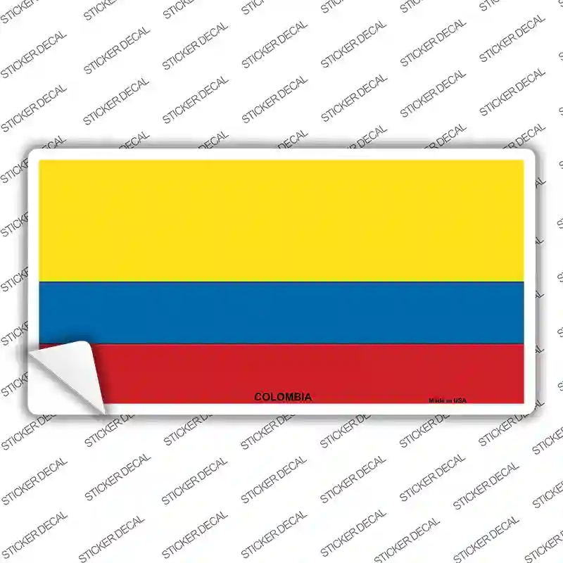 LP-482s-L Colombia Flag Novelty Sticker Decal - Large