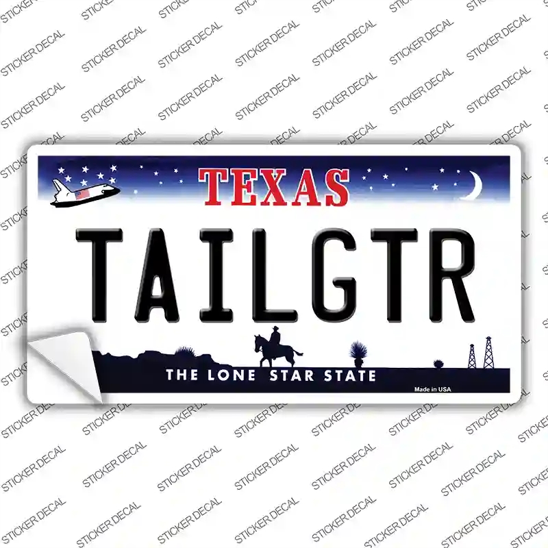 LP-3689s-L Tailgtr Texas Novelty Sticker Decal - Large