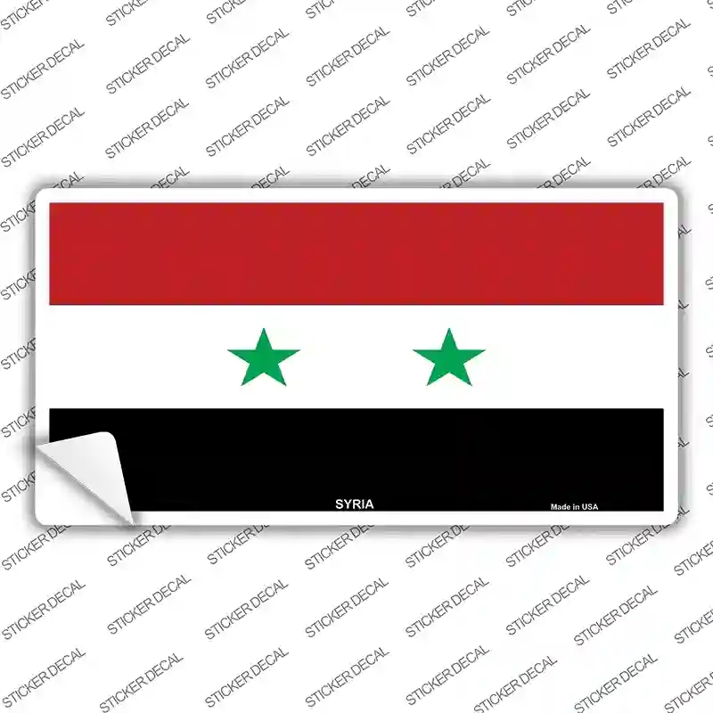 LP-4156s-S Syria Flag Novelty Sticker Decal - Small