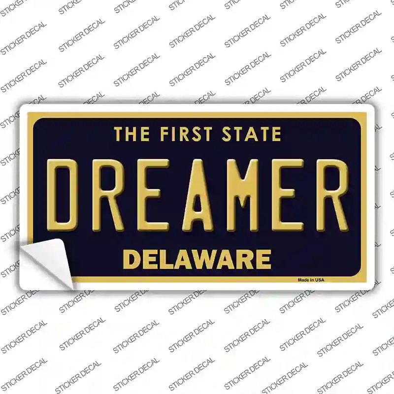 LP-6736s-XL Dreamer Delaware Novelty Sticker Decal - Extra Large