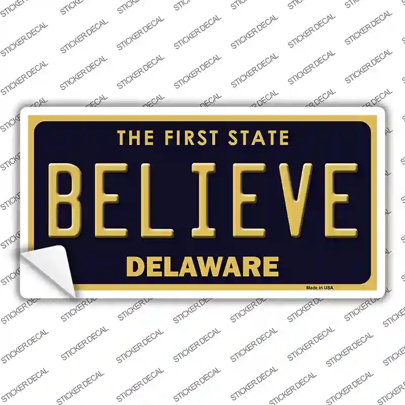LP-6737s-S Believe Delaware Novelty Sticker Decal - Small