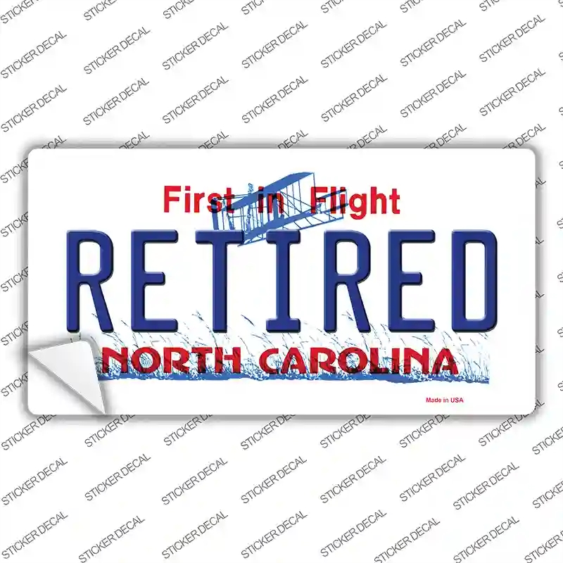 LP-6480s-L Retired North Carolina Novelty Sticker Decal - Large
