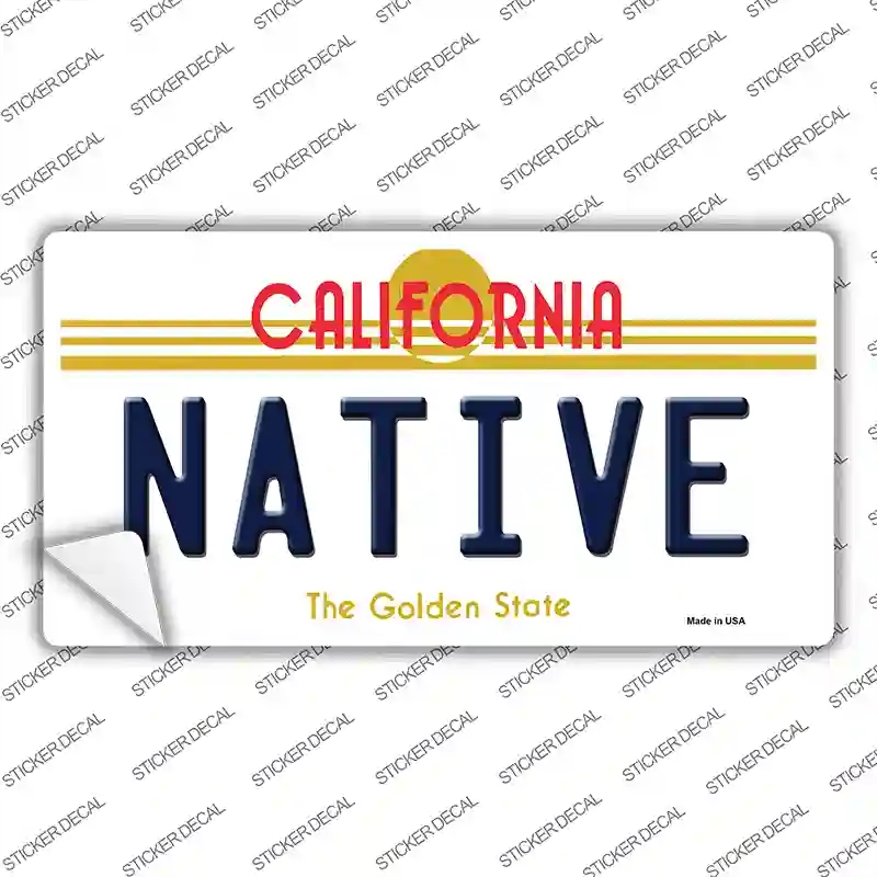 LP-6837s-S Native California Novelty Sticker Decal - Small