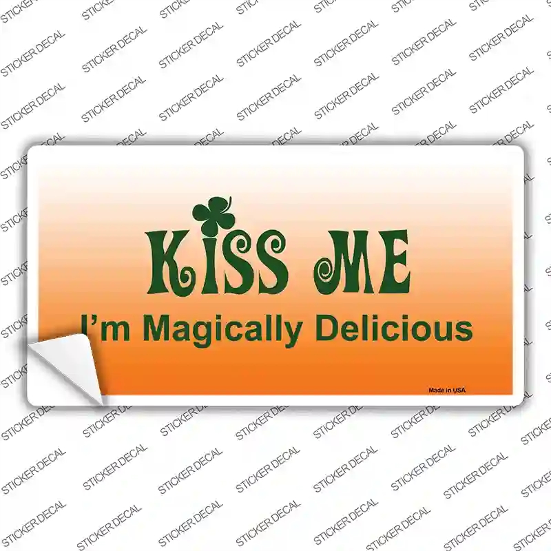 LP-6886s-L Kiss Me St Patricks Day Novelty Sticker Decal - Large