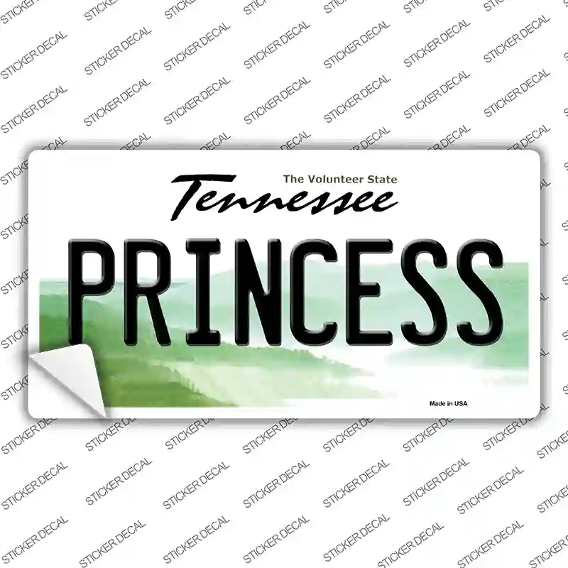LP-6439s-L Princess Tennessee Novelty Sticker Decal - Large