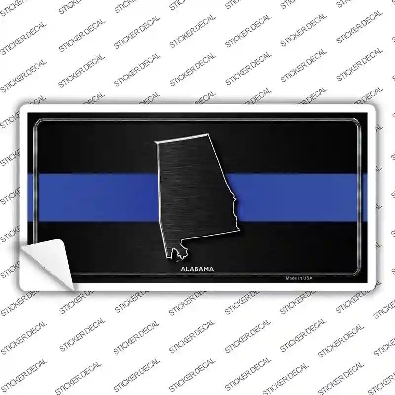 LP-8883s-S Alabama Thin Blue Line Novelty Sticker Decal - Small
