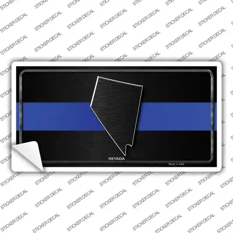 LP-8910s-S Nevada Thin Blue Line Novelty Sticker Decal - Small