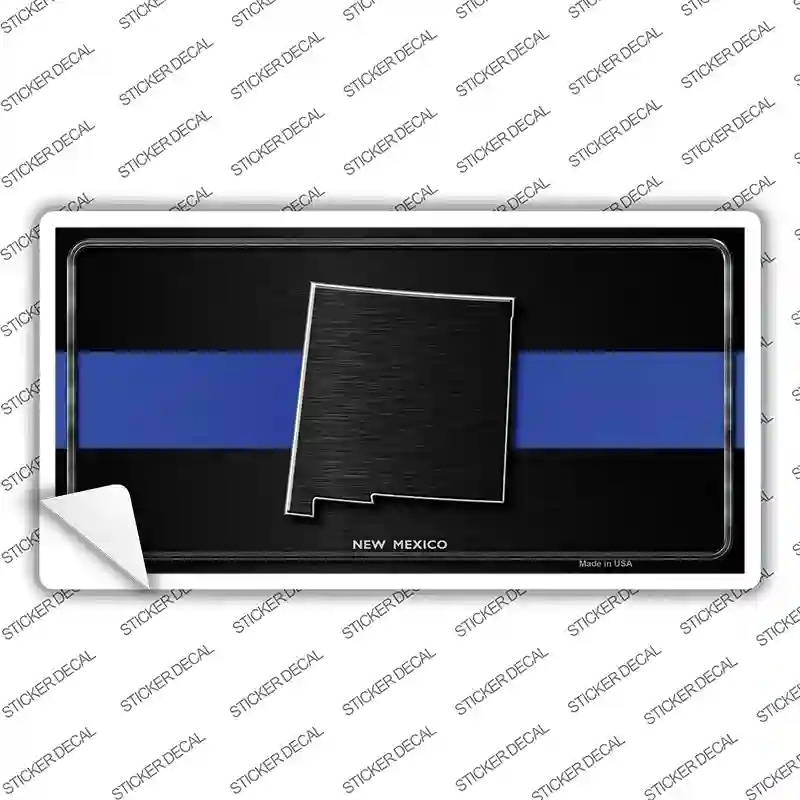 LP-8913s-S   Mexico Thin Blue Line Novelty Sticker Decal - Small