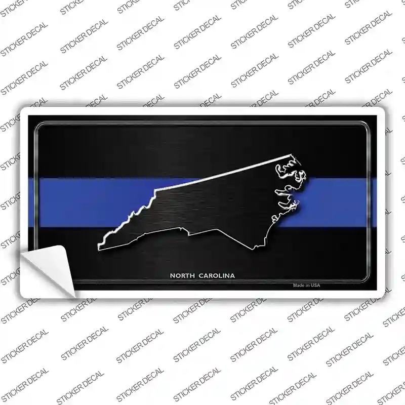 LP-8915s-XL North Carolina Thin Blue Line Novelty Sticker Decal - Extra Large