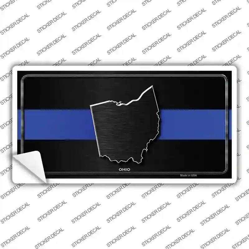 LP-8917s-S Ohio Thin Blue Line Novelty Sticker Decal - Small