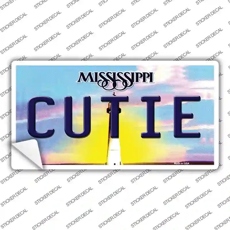 LP-6566s-L Cutie Mississippi Novelty Sticker Decal - Large