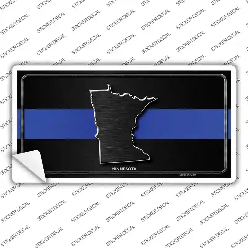 LP-8905s-L Minnesota Thin Blue Line Novelty Sticker Decal - Large