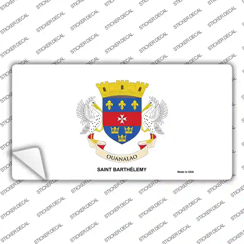 LP-8934s-L Saint Barthelemy Novelty Sticker Decal - Large