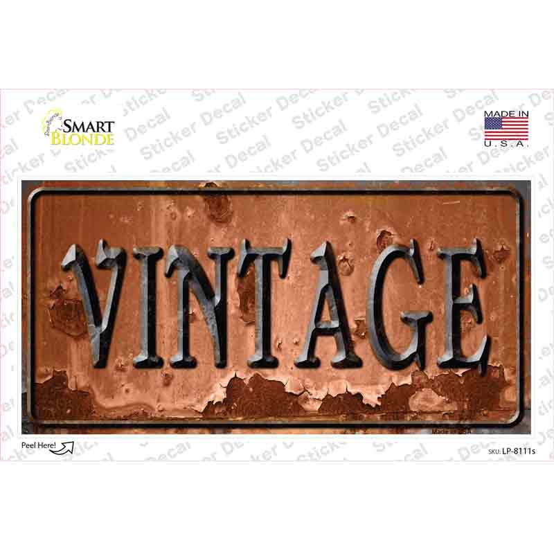LP-8111s-M Vine Rusty Novelty Sticker Decal - Medium