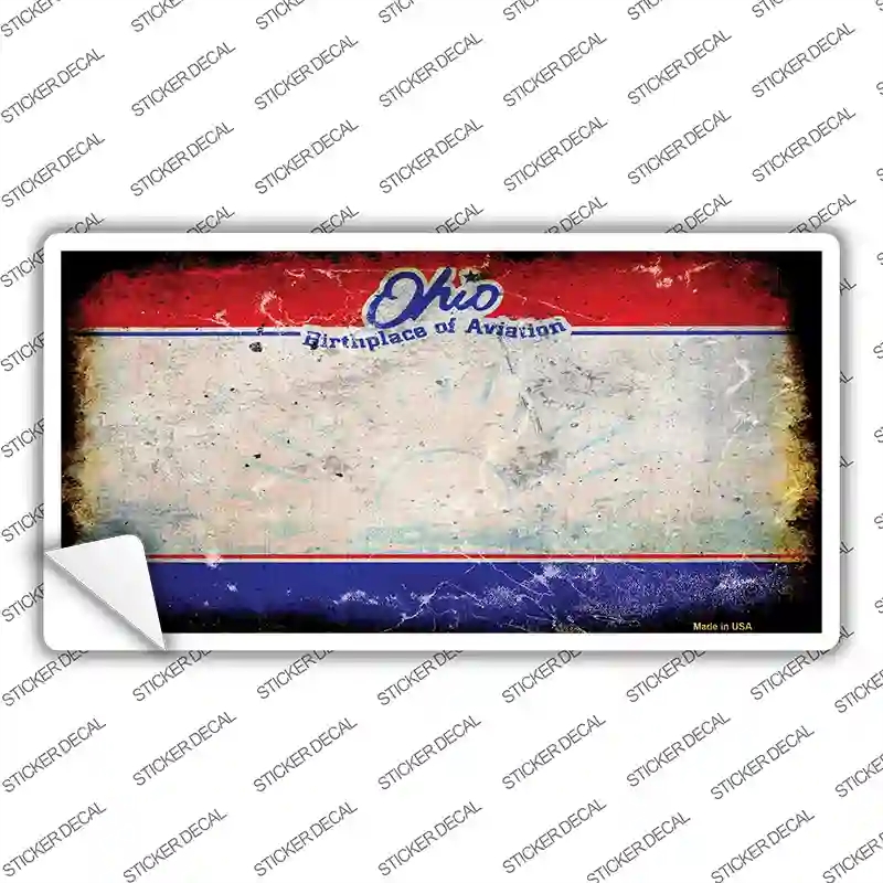 LP-8152s-S Ohio State Rusty Novelty Sticker Decal - Small