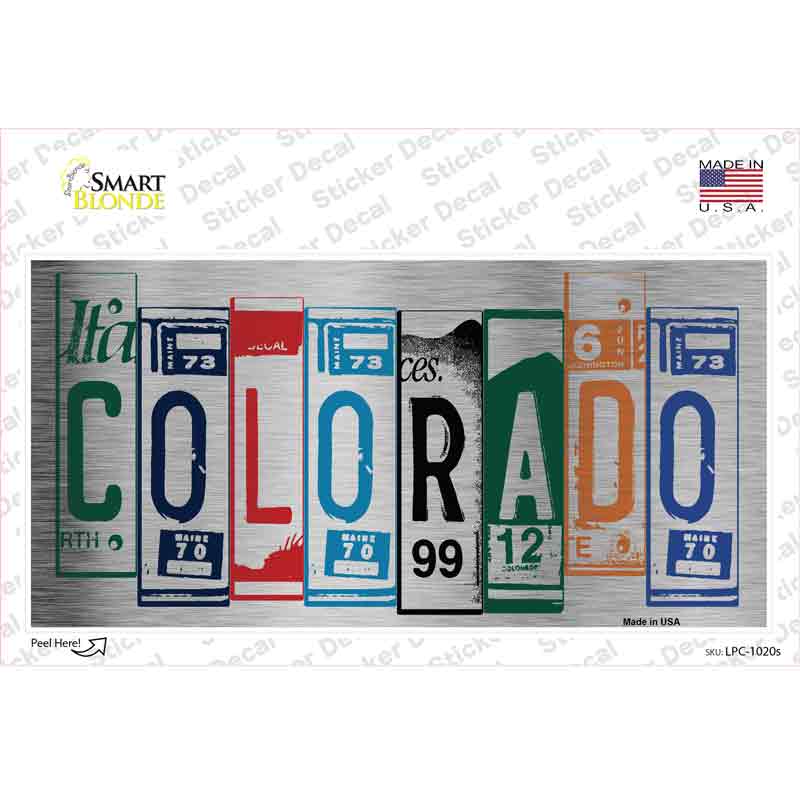 LPC-1020s-M Colorado Art Novelty Sticker Decal - Medium