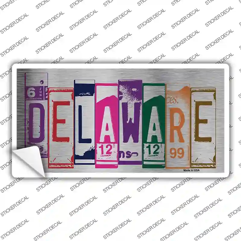 LPC-1022s-XL Delaware Art Novelty Sticker Decal - Extra Large