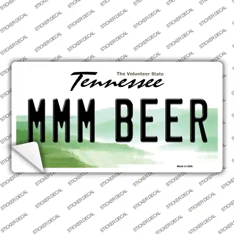 LP-6456s-XL MMM Beer Tennessee Novelty Sticker Decal - Extra Large