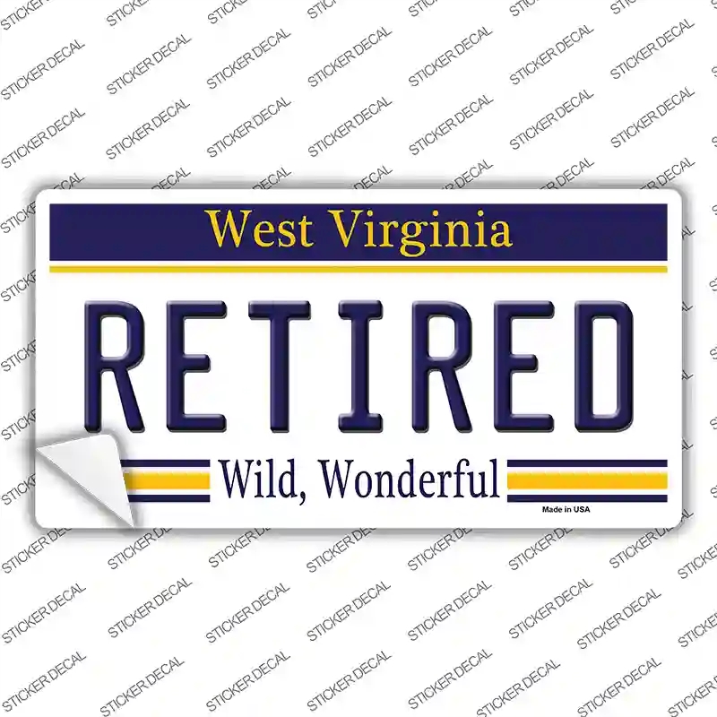 LP-6511s-S Retired West Virginia Novelty Sticker Decal - Small