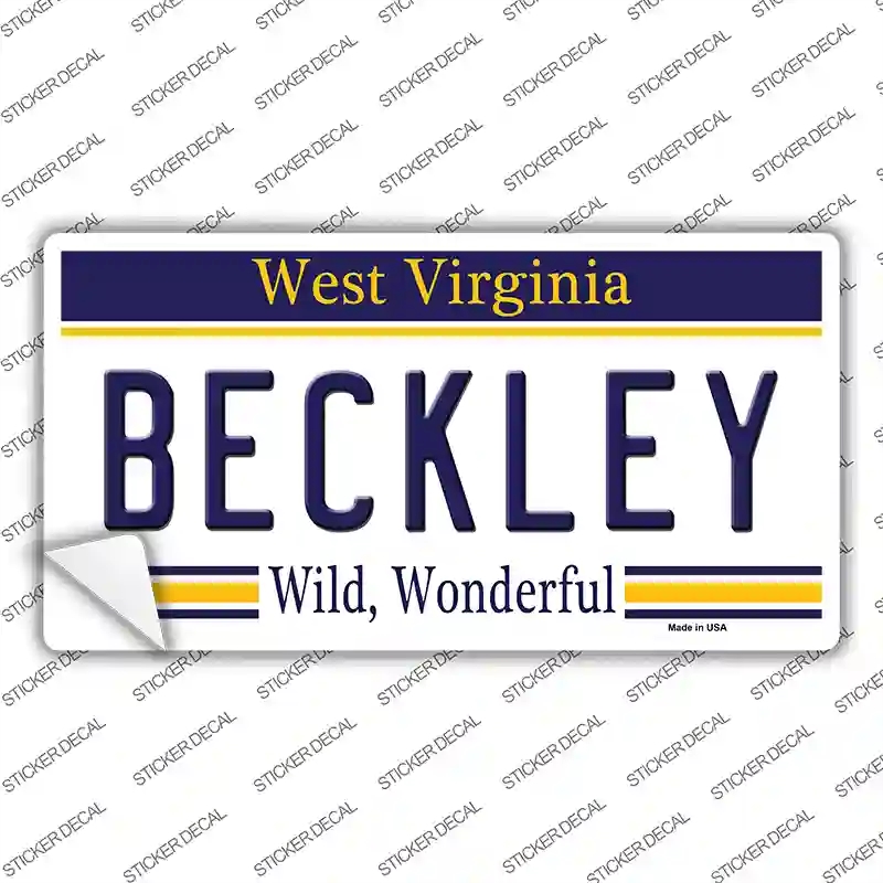 LP-6541s-XL Beckley West Virginia Novelty Sticker Decal - Extra Large