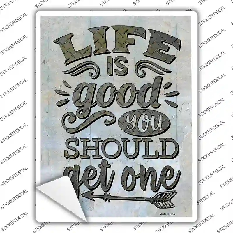 P-3653s-XL You Should Get One Novelty Rectangle Sticker Decal - Extra Large