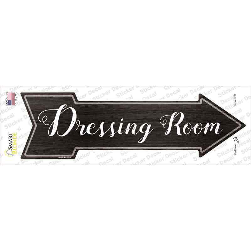 A-521s-M Dressing Room Corner Novelty Arrow Sticker Decal - Medium