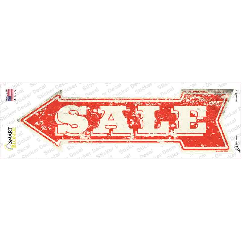 A-681s-M For Sale to the Left Novelty Arrow Sticker Decal - Medium