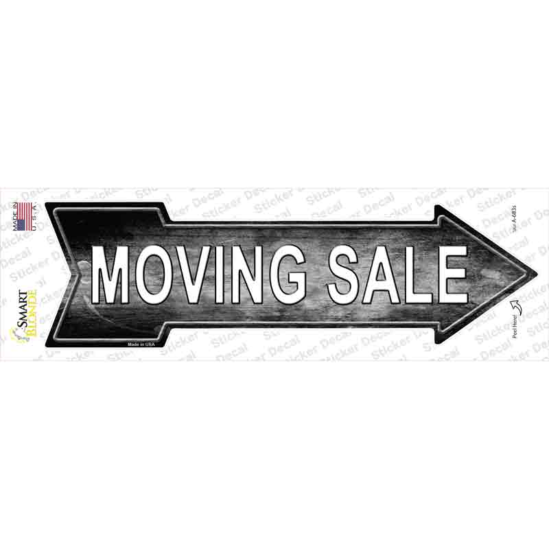 A-683s-M Moving Sale Right Novelty Arrow Sticker Decal - Medium